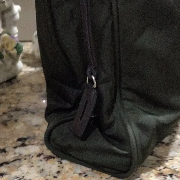 Prada Green Nylon Tote Handbag Bag - Picture 4 of 10